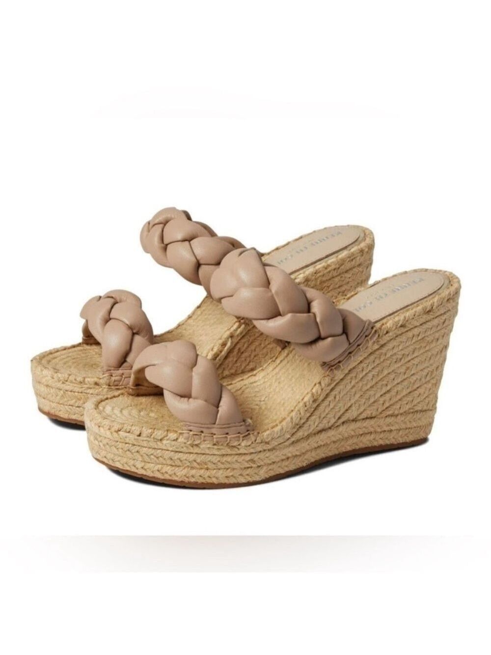 Kenneth Cole Olivia Braided Strap Espadrille Wedge
Platform Sandals - NWT